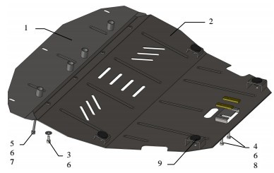 Захист двигуна Citroen Evasion 1994-2002
