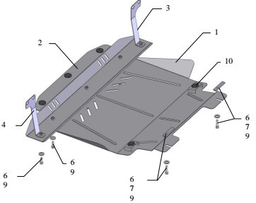 Захист двигуна Ford Fiesta VI ST 2005-2008