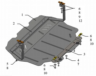 Захист двигуна Seat Altea Freetrack 2007-2015
