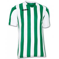 Футболка футбольная Joma COPA зелено-белая 100001.450