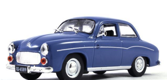 Автолегенди №174 SYRENA 104 (Польща) синій | Колекційна модель 1:43 | DeAgostini