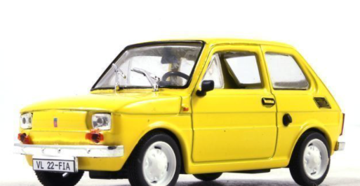 Автолегенди №169 FIAT 126P (Польща) жовтий | Колекційна модель 1:43 | DeAgostini