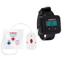 Система виклику для інваліда RECS №44 | кнопки виклику медсестри 1 шт + пейджер персоналу