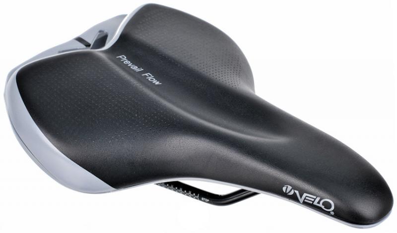 Сідло Velo Angel VL-6441-1 Prevail Flow Atoms, чорний / сірий (C-SI-0310), фото 1