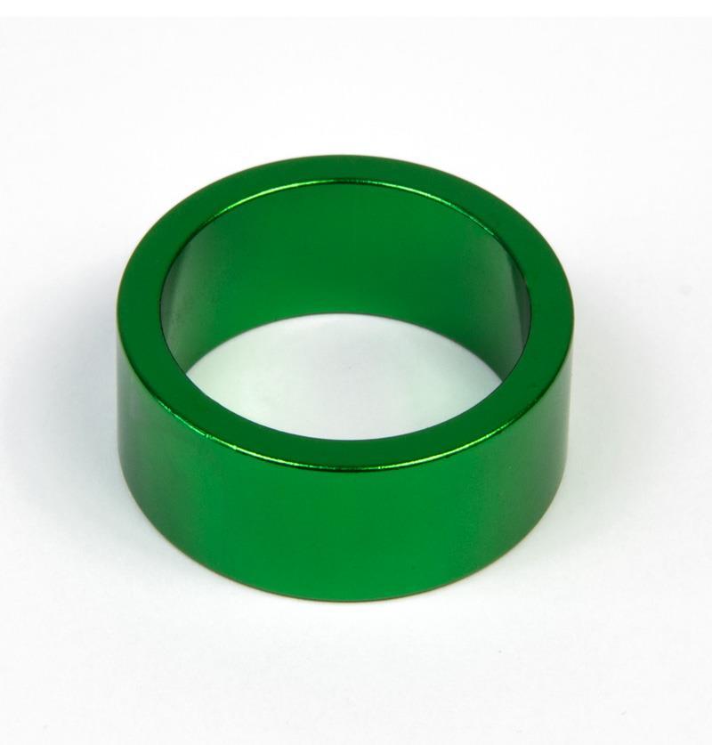 Кільця на кермову колонку Alu 28,6 — 36 15 мм. зелений (KIE628)