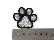 Нашивка Лапа з камінням 50х50 мм, фото 2