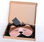 Дизайнерська Маска для сну Silenta Ведмедик (Ведмідь), фото 4