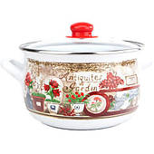 Каструля TM GUSTO Квітковий сад 18 см, 3,1 л