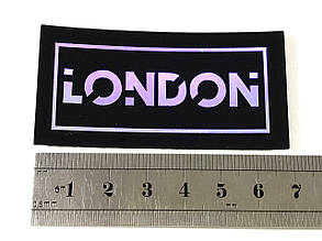 Нашивка London переливна 70х35 мм, фото 3