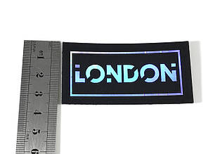 Нашивка London переливна 70х35 мм, фото 2
