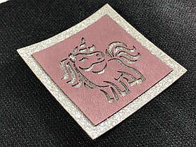 Нашивка Єдиноріг блискітки 50х50 мм, фото 4