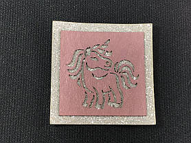 Нашивка Єдиноріг блискітки 50х50 мм, фото 3