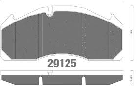 Колодка гальмівна WVA 29125