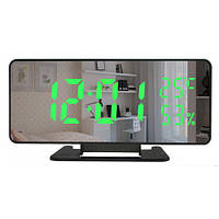 Годинник настільний VST-888Y 7006 з зеленою підсвіткою.