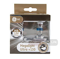 Автолампи General Electric Megalight Ultra +130% Н4 (комплект 2 шт.) 50440XNU