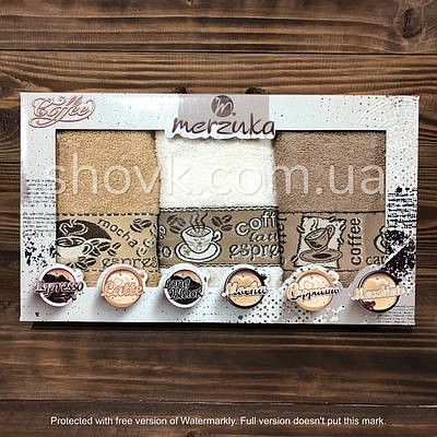 Набір турецьких кухонних рушників Merzuka Coffee
