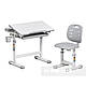 Дитяча парта зі стільчиком FunDesk Cura Grey, фото 3