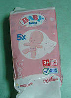 Памперсы для куклы Baby Born Zapf Creation (в наборе 5 шт)