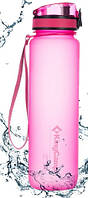 Пластиковая бутылка для воды KingCamp Tritan Bottle розовая на 1л