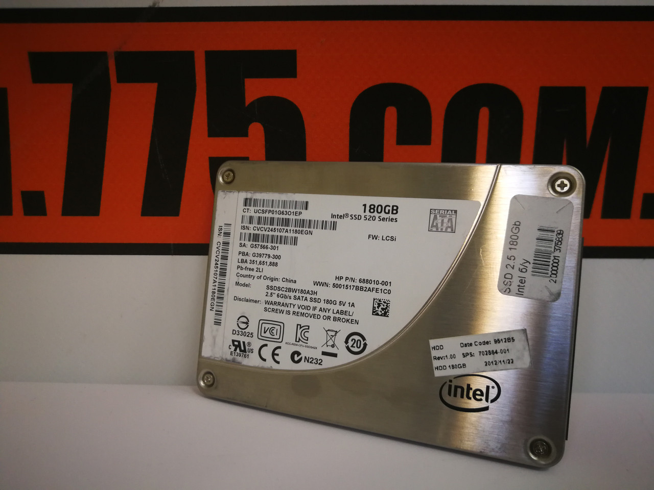 SSD Intel 520 Series 180GB 2.5” MLC