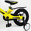 Дитячий велосипед SIGMA MARS-2 Evolution -16", дискове гальмо, кошик, годинник Жовтий, фото 8