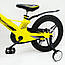 Дитячий велосипед SIGMA MARS-2 Evolution -18", дискове гальмо, кошик, годинник Жовтий, фото 8