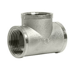 Трійник SOLOMON 1″х1/2″х1″ ВВВ нікель 8202 (000025754)