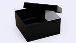 Коробочка "Подарункова" М0027-о11 чорна, розмір: 140*140*70 мм, фото 2