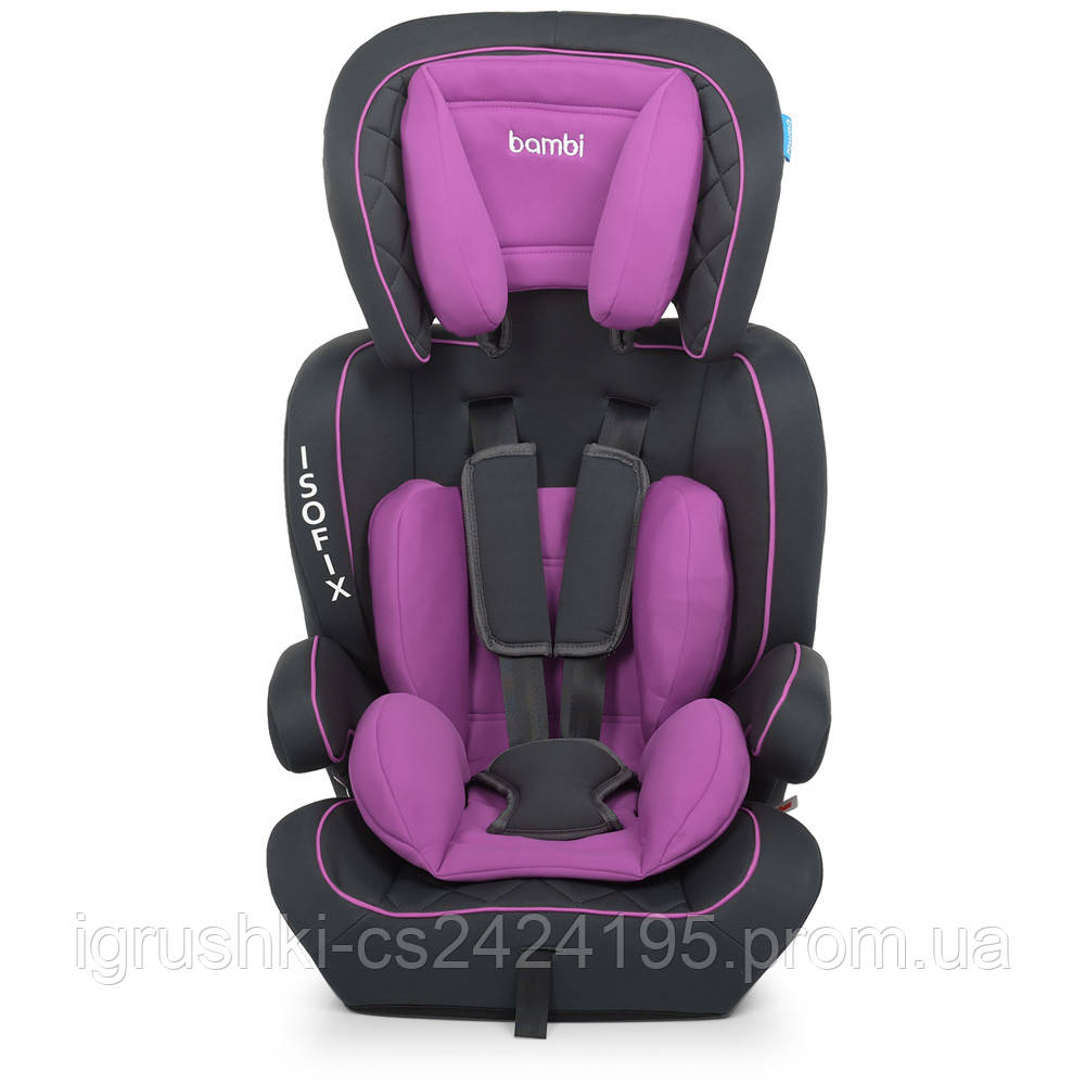 Автокресло детское Bambi M 4250 ISOFIX, Purple - фото 4 - id-p1098485976