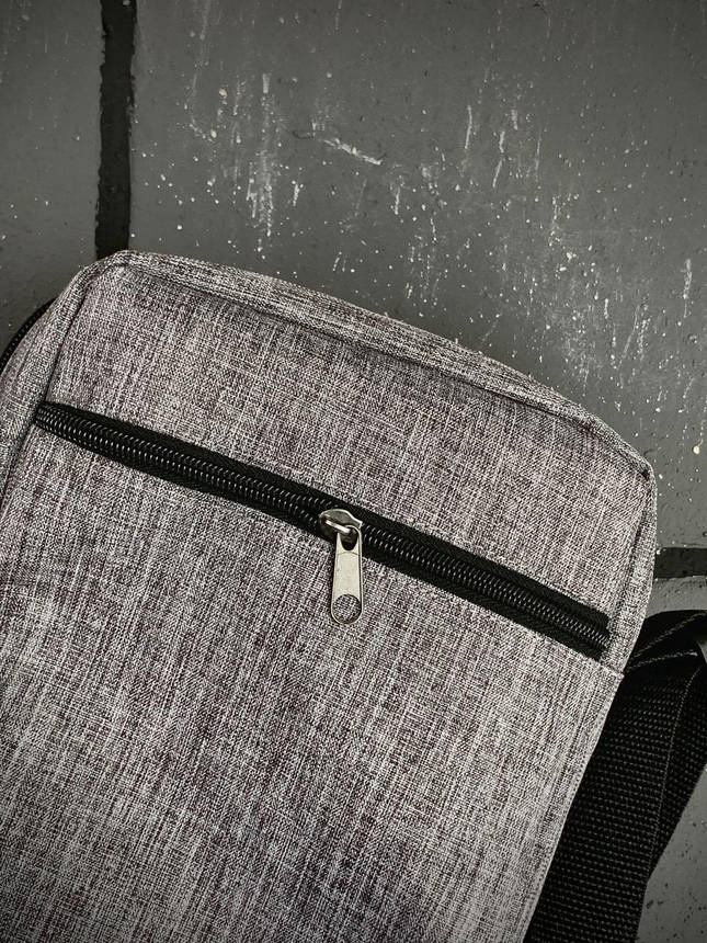 Барсетка Чоловіча The North Face TNF ТНФ сіра сумка через плече, фото 2