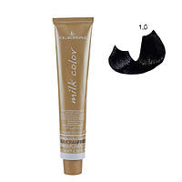 Безаміачна крем-фарба для волосся Kleral System Milk Color 100 мл 1.0 Чорний