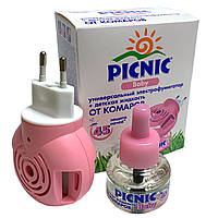 Комплект від комарів PICNIC Baby 45 ночей електрофумігатор та рідина від комарів для дітей.