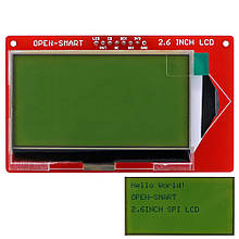 2,6" монохромний РК-модуль 128х64, 3,3В SPI Arduino з підсвіткою