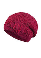 Красивая буклированная женская шапка от Kamea Mya. красный