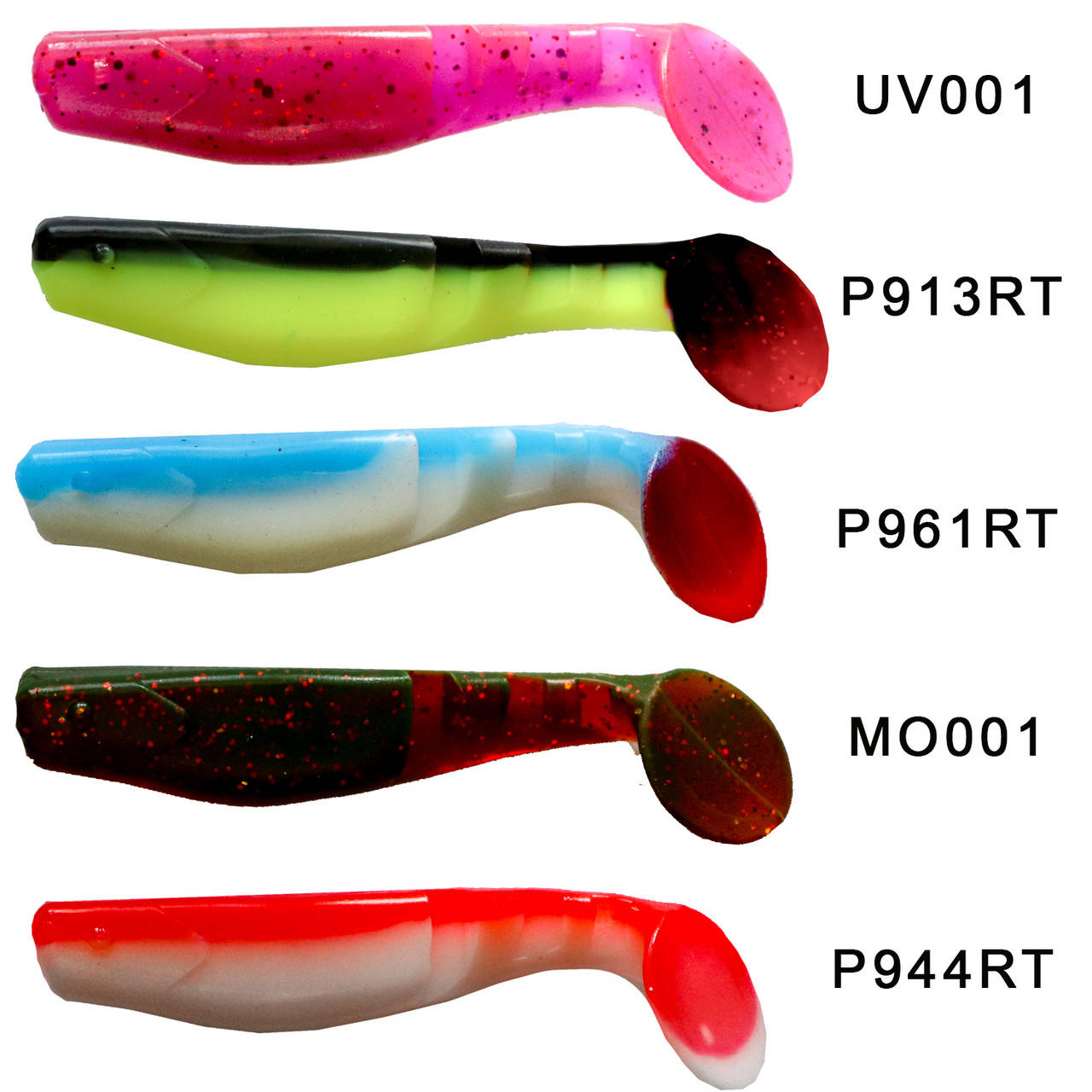 

Силіконові приманки Basic LURES Predator-X 3inc.7,5см 10шт Колір MO001