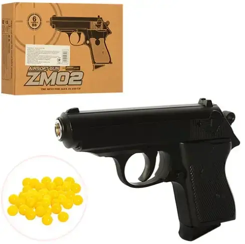 

Пистолет металлический на пульках ZM02