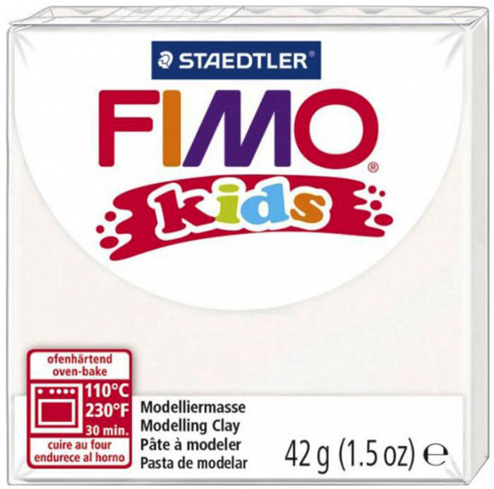 

Пластика Fimo kids 42г белая (4007817805015), Белый