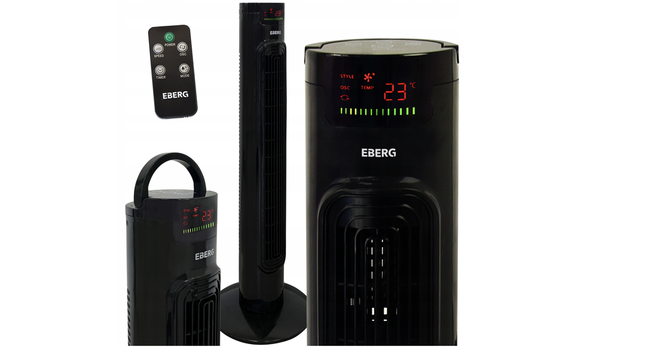 

Вентилятор колонный напольный EBERG Airo 85 см + пульт