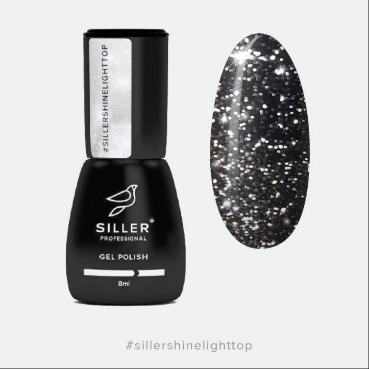 

Siller Shine Light Top — светоотражающий топ без липкого слоя, 8мл