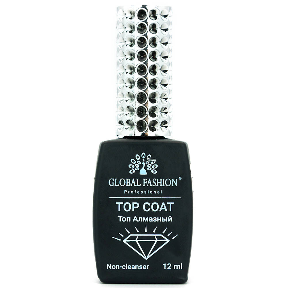 

Топ для ногтей Global Fashion 12 мл Top Сoat Non-Cleanser Алмазный