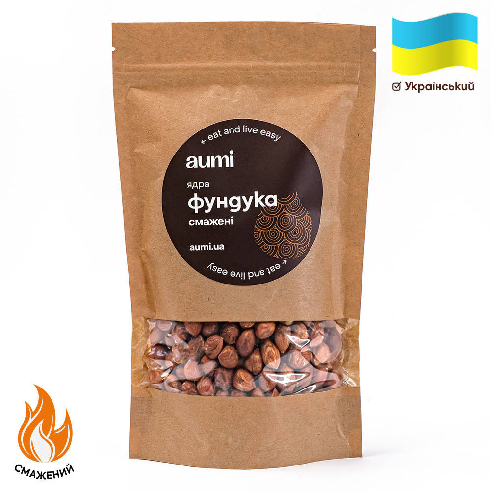 

Фундук ЖАРЕНЫЙ, 100г, калибр 11/15, сладкий сорт Барселона, УКРАИНА