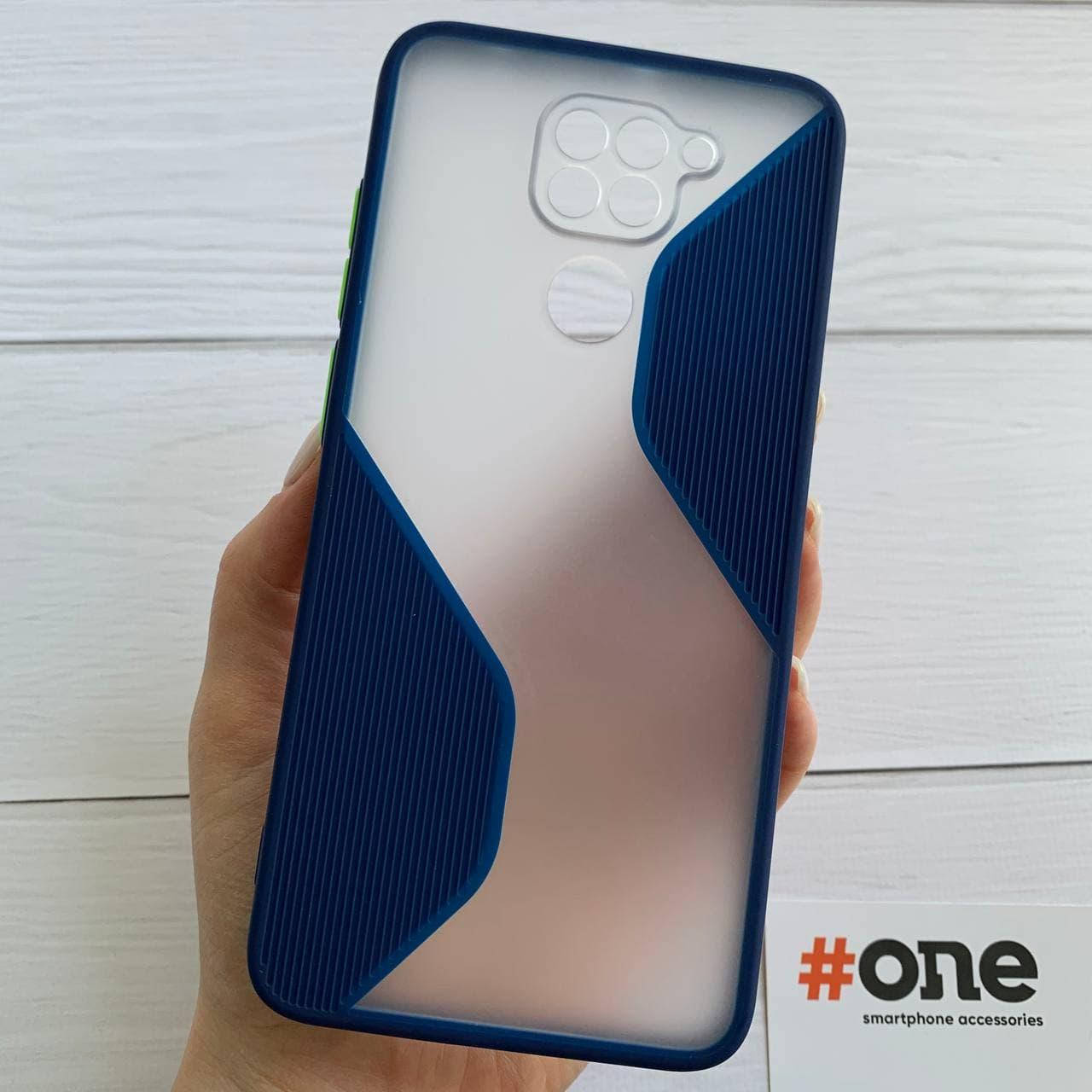 

Чехол для Xiaomi Redmi Note 9 с защитой для камеры плотный чехол на телефон сяоми нот 9 темно синий TWV