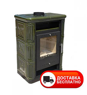 Кахельна піч Nordflam Arta Green, фото 1