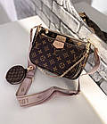 Сумка 3 в 1 Louis Vuitton Multi Pochette Луї Віттон дзеркало Pink