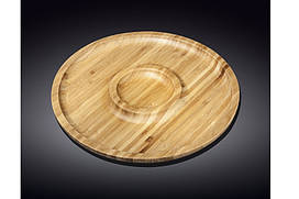 Блюдо бамбукове кругле Wilmax (Вілмакс) Bamboo 35,5 см (WL-771049)