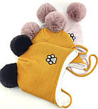 Оптом дитячі ангорова шапки 46, 48, 50, 52, 54 розмір теплі головні убори опт (ОШТ139), фото 2