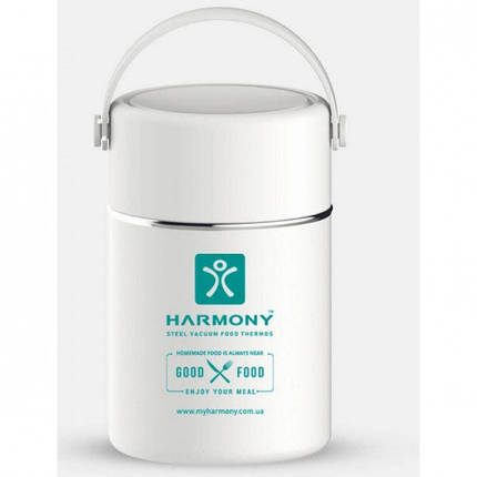 Термос пищевой для еды Harmony 800 мл White, фото 1