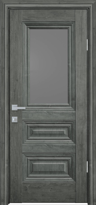 Двері засклені міжкімнатні новий стиль Прованс "Камілла BR,G,GRF" 60,70,80,90 см горіх сибірський
