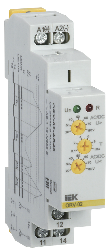 Реле підвищувач.напруги ORV 1ф 24-48 В AC/DC ІЕК