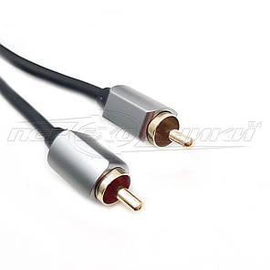 Кабель відео 1RCA-1RCA коаксіальний (преміум'якість) New Design, 0.5 м, фото 1
